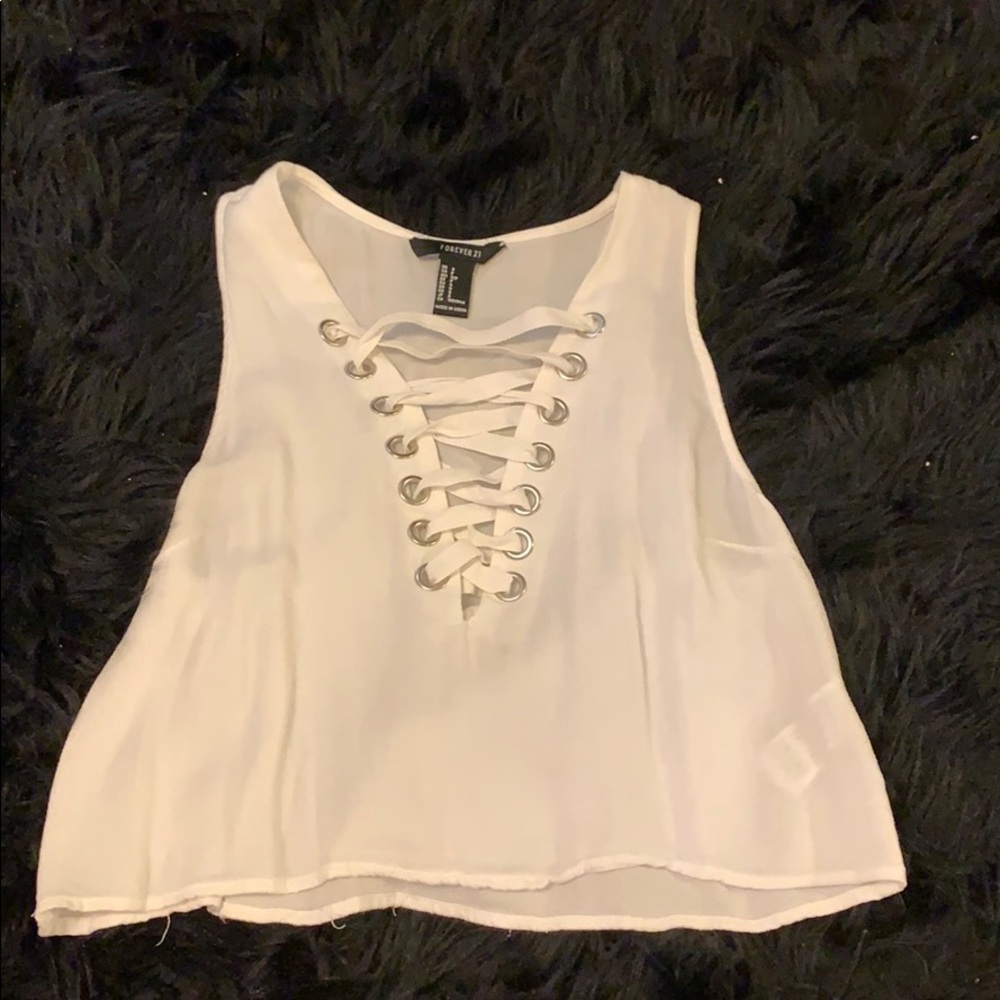 White tank top